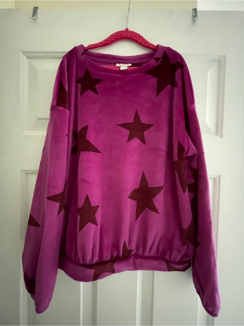 Girls Cat & Jack Purple Star-Print Pullover Sweatshirt